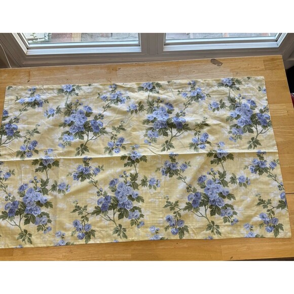 Laura Ashley Cassidy Cotton Floral Plaid Shams X2 Euro X2 King Cottage Farmhouse - Picture 9 of 12